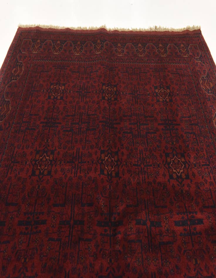 Detail image of  5' 9 x 8'  Hand Knotted Khal Mohammadi Wool Rug