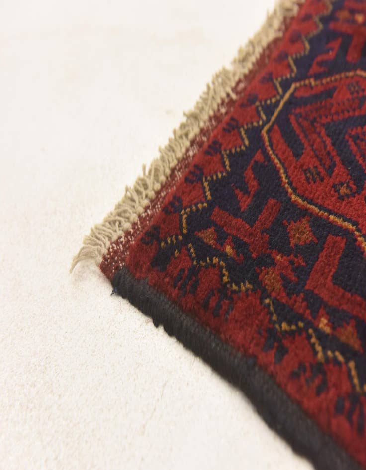 Detail image of 2' 6 x 3' 11 Hand Knotted Khal Mohammadi Wool Rug