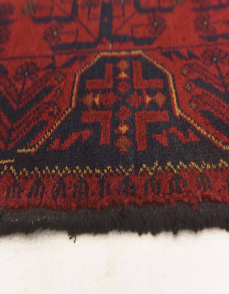 Detail image of 2' 6 x 3' 11 Hand Knotted Khal Mohammadi Wool Rug