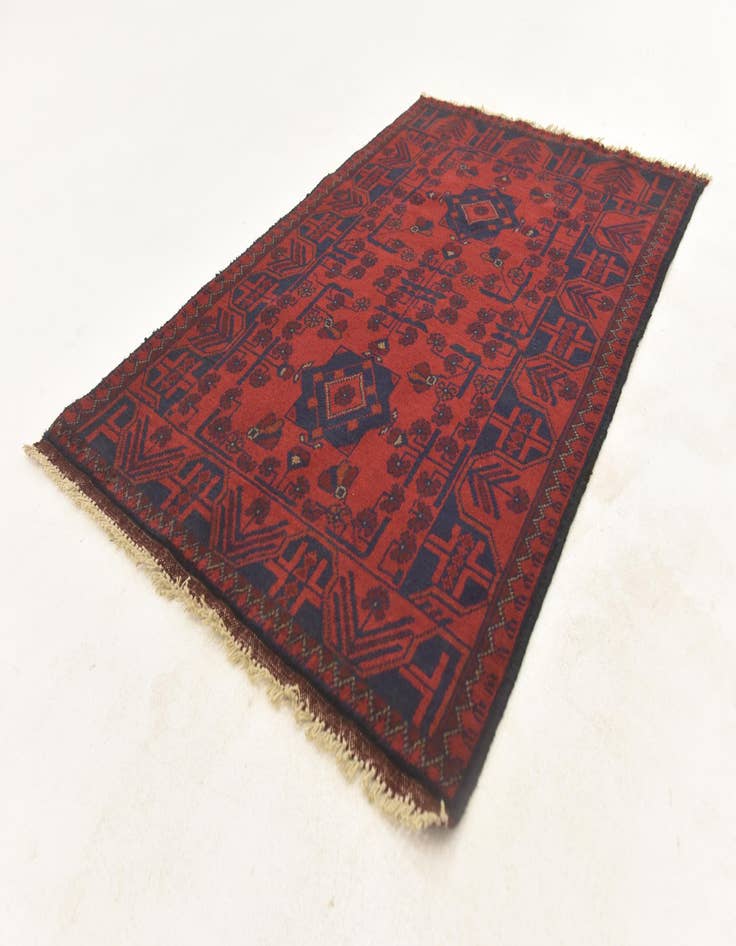 Detail image of  2' 7 x 4' 2  Hand Knotted Khal Mohammadi Wool Rug