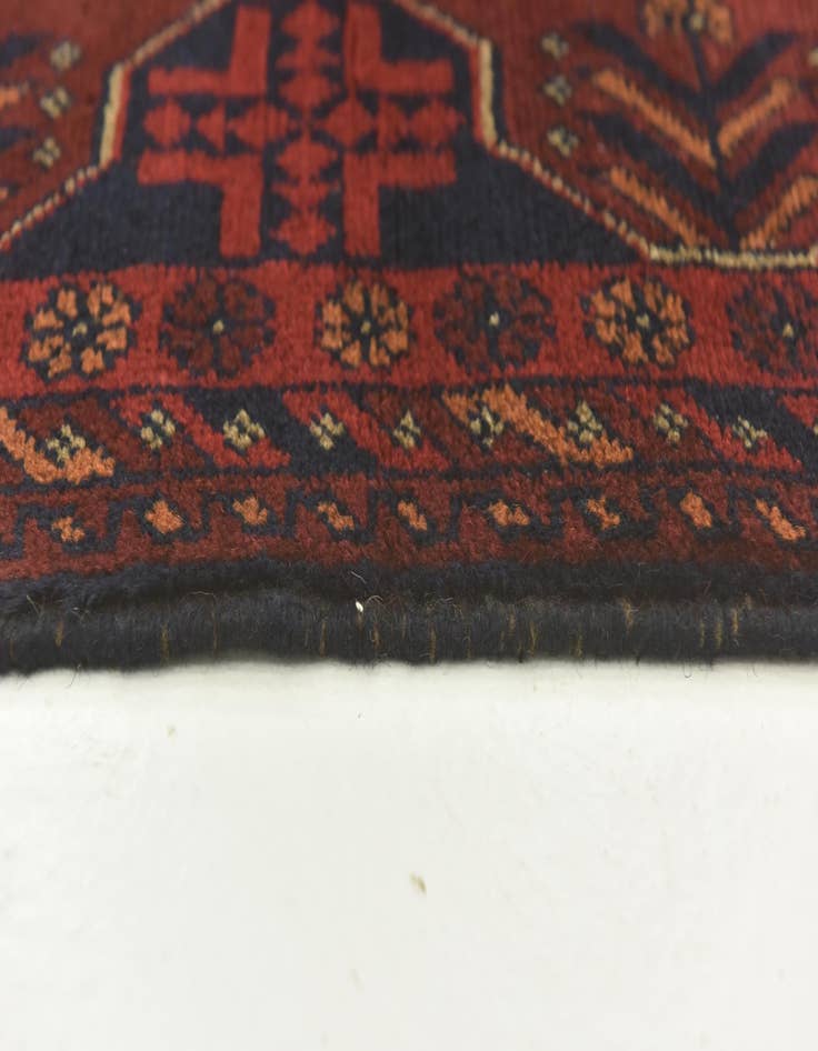 Detail image of 2' 5 x 4' Hand Knotted Khal Mohammadi Wool Rug