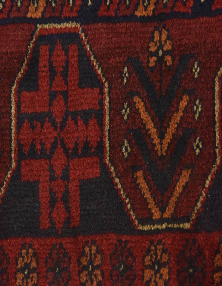 Detail image of 2' 5 x 4' Hand Knotted Khal Mohammadi Wool Rug
