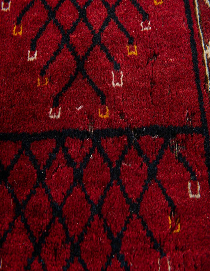 Detail image of  6' 2 x 8'  Hand Knotted Khal Mohammadi Oriental Wool Rug