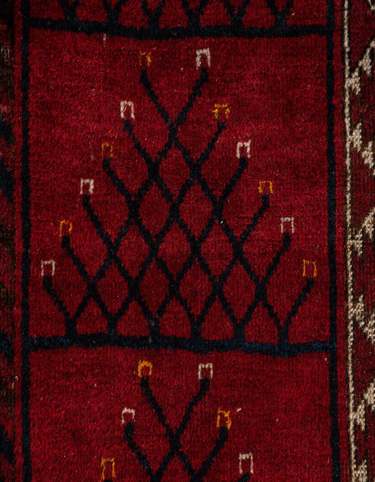 Detail image of  6' 2 x 8'  Hand Knotted Khal Mohammadi Oriental Wool Rug