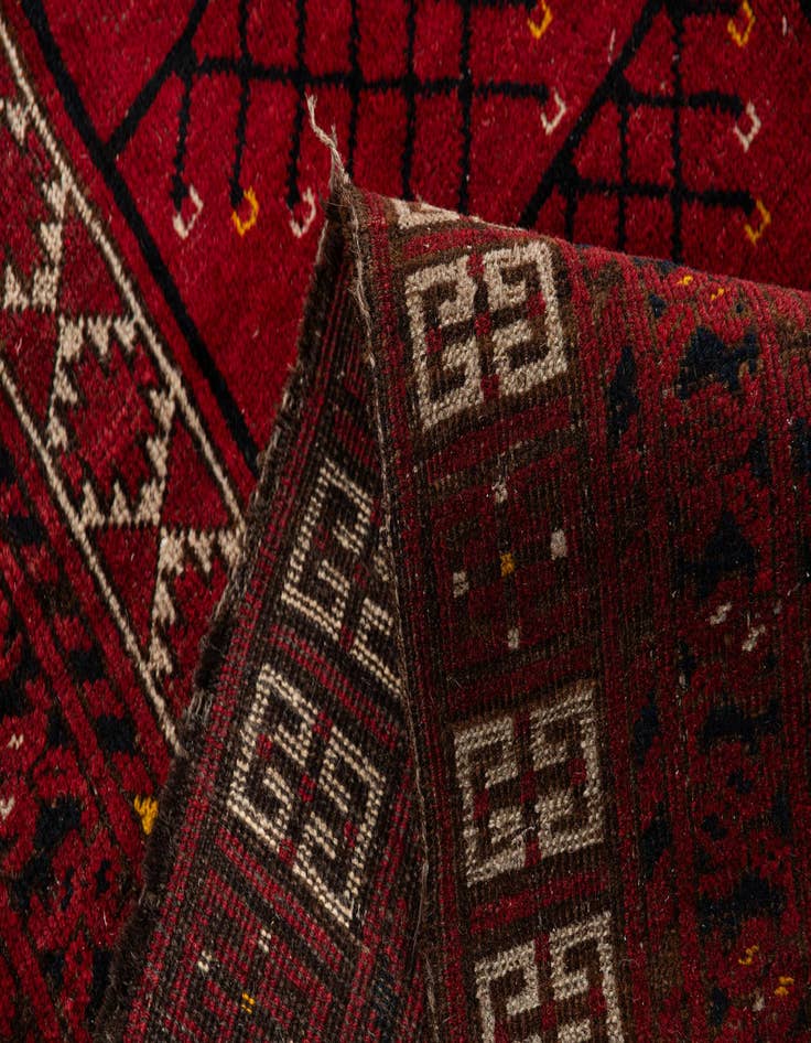 Detail image of  6' 2 x 8'  Hand Knotted Khal Mohammadi Oriental Wool Rug