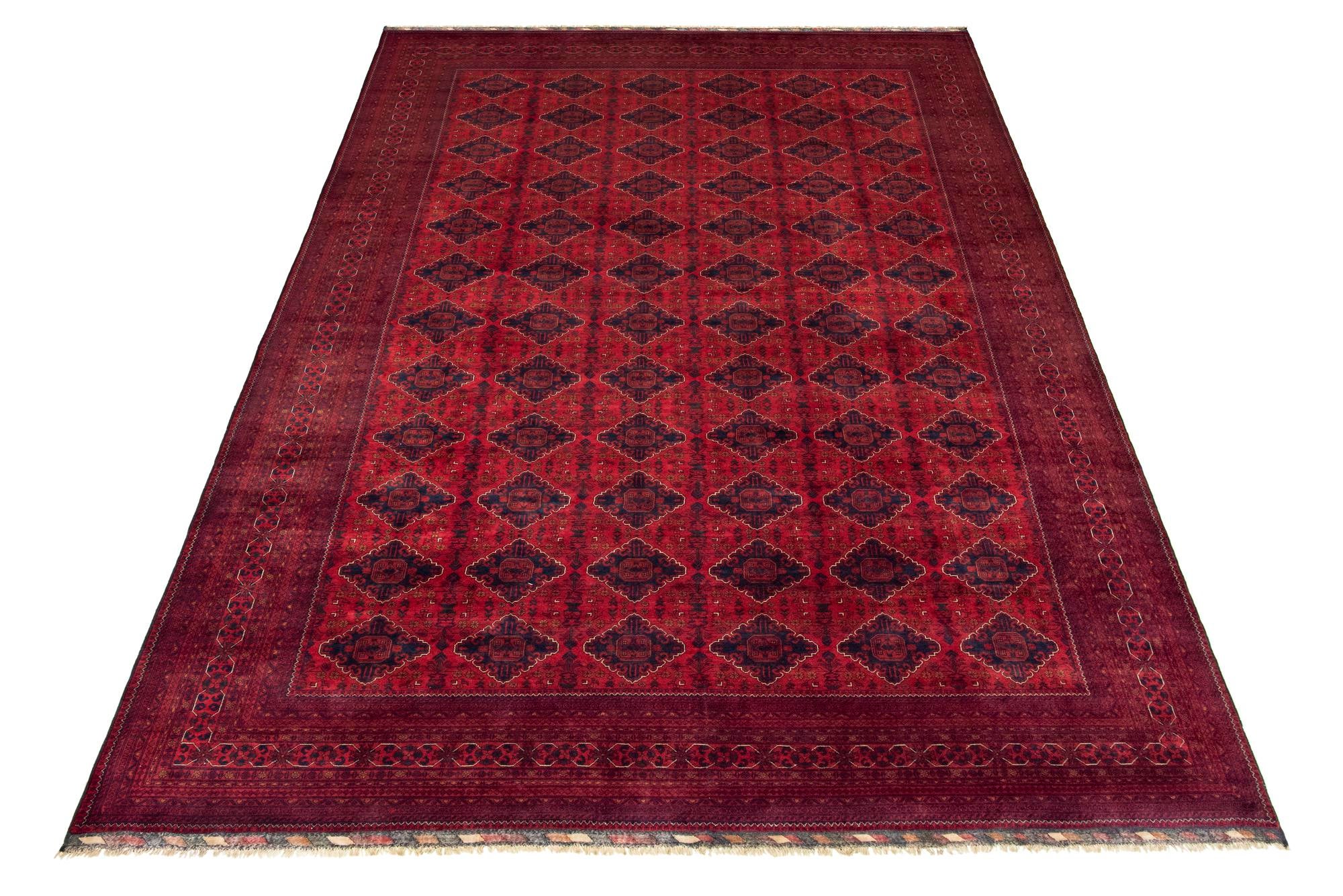 Red 13' x 19' Hand Knotted Khal Mohammadi Rug | Rugs.com