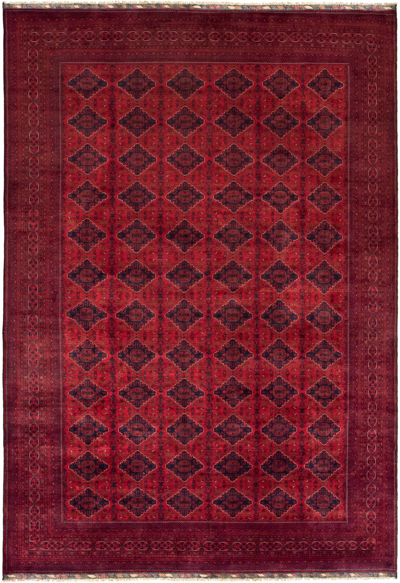 Red 13' x 19' Hand Knotted Khal Mohammadi Rug | Rugs.com