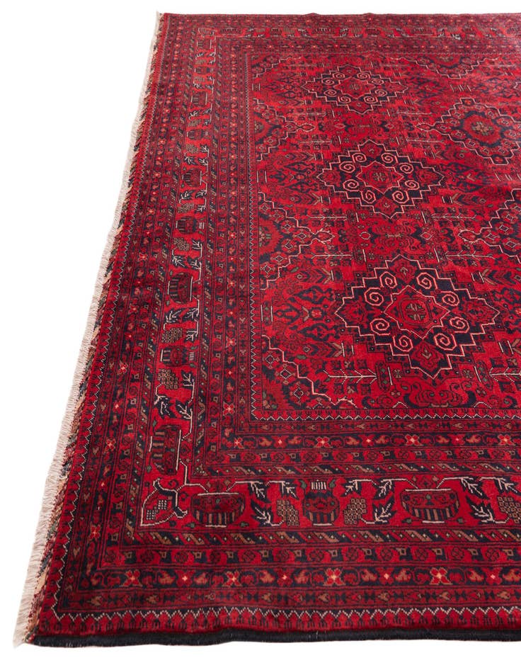 Detail image of  8' x 11' 7  Hand Knotted Khal Mohammadi Wool Rug