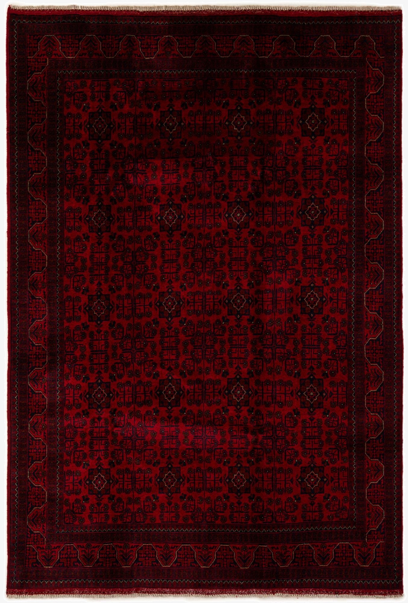  6' 5 x 9' 6  Hand Knotted Khal Mohammadi Wool Rug