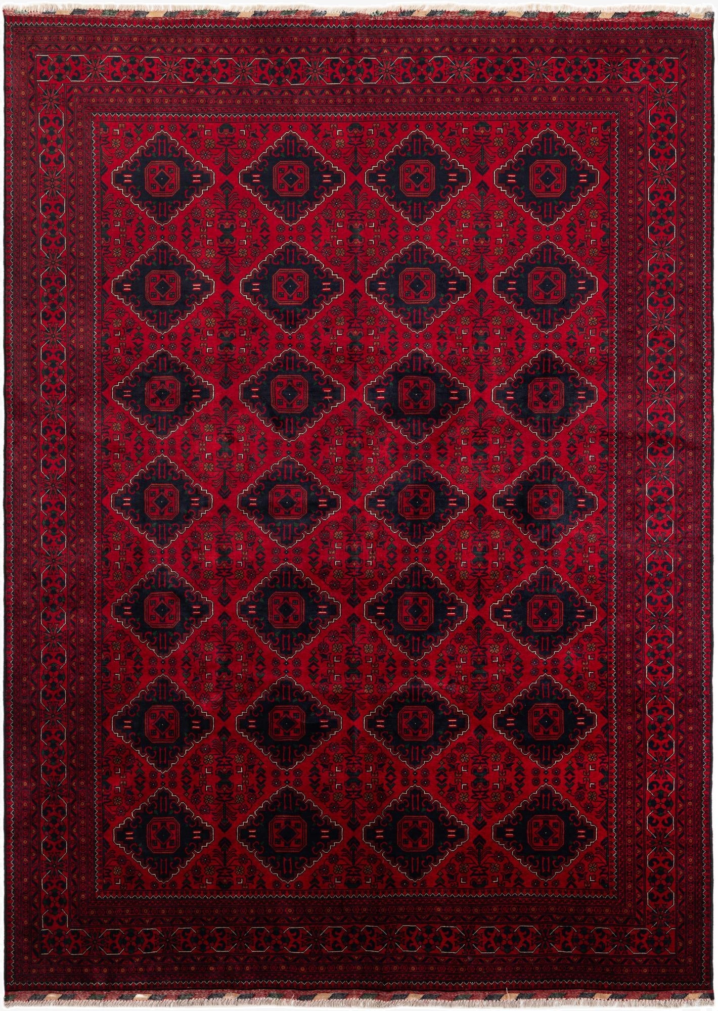  8' 2 x 11' 3  Hand Knotted Khal Mohammadi Wool Rug