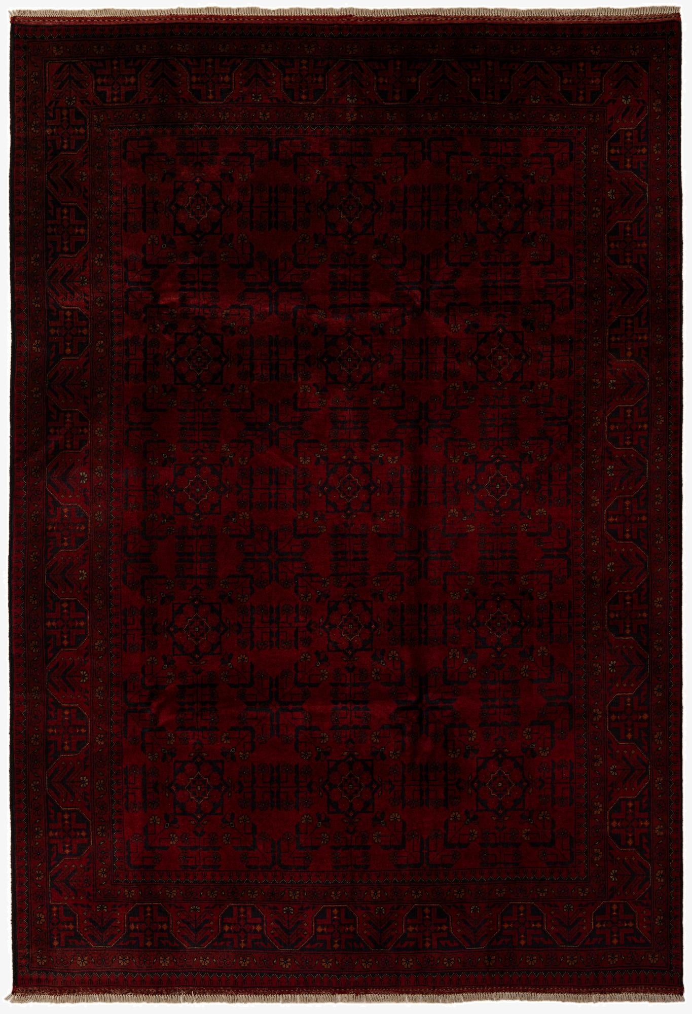  6' 10 x 10'  Hand Knotted Khal Mohammadi Wool Rug
