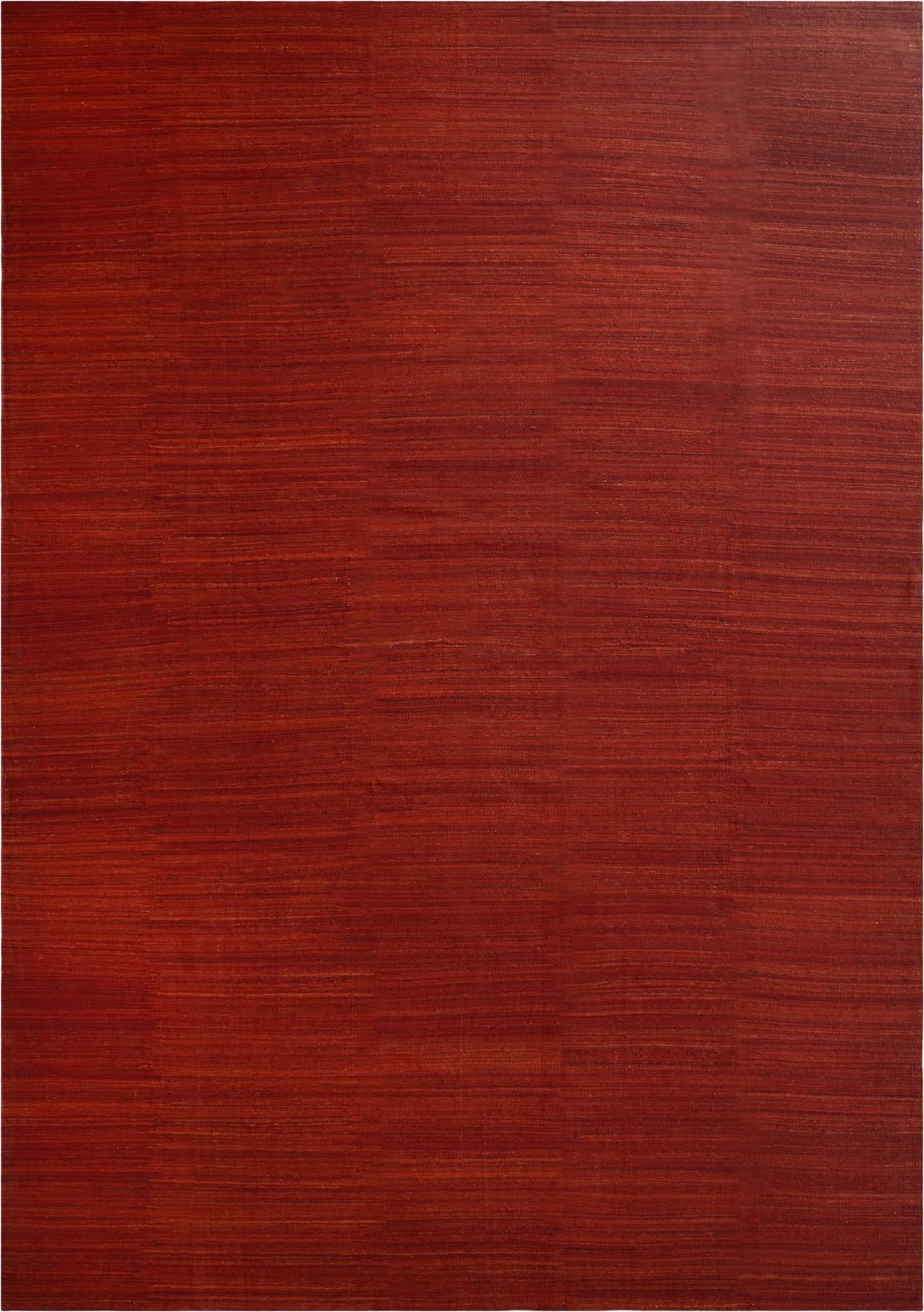  13' 1 x 18' 6  Hand Woven Kilim Afghan Wool Rug