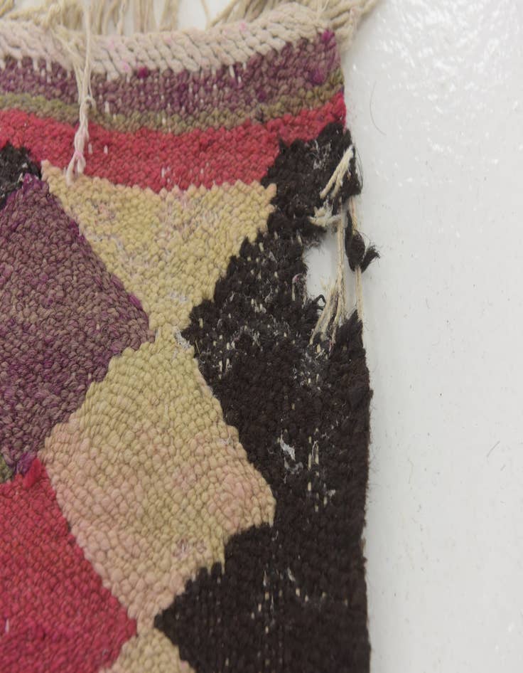 Detail image of  4' 6 x 8'  Hand Woven Kilim Fars Wool Rug