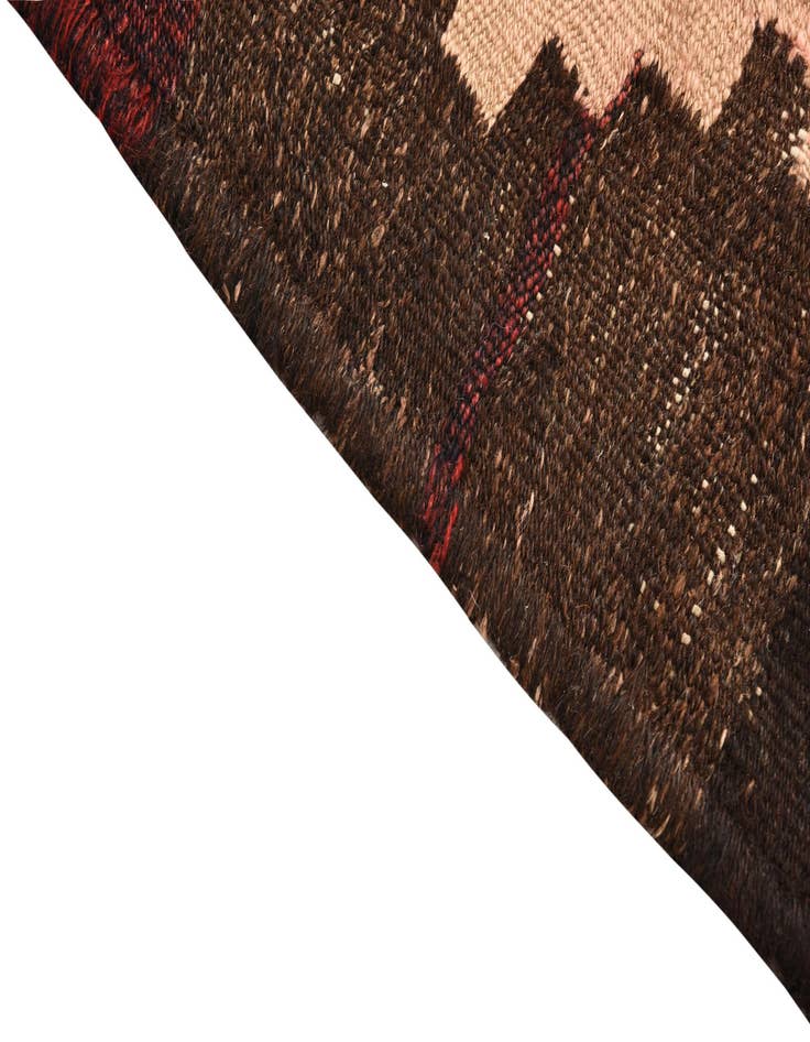 Detail image of  3' 7 x 7'  Hand Woven Kilim Fars Wool Rug