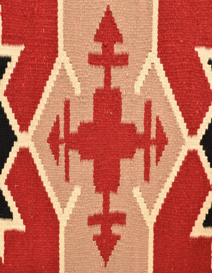 Detail image of  2' 3 x 4' 7  Hand Woven Kilim Fars Wool Rug