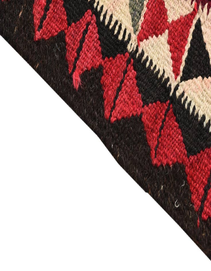 Detail image of  4' 7 x 7' 7  Hand Woven Kilim Fars Wool Rug