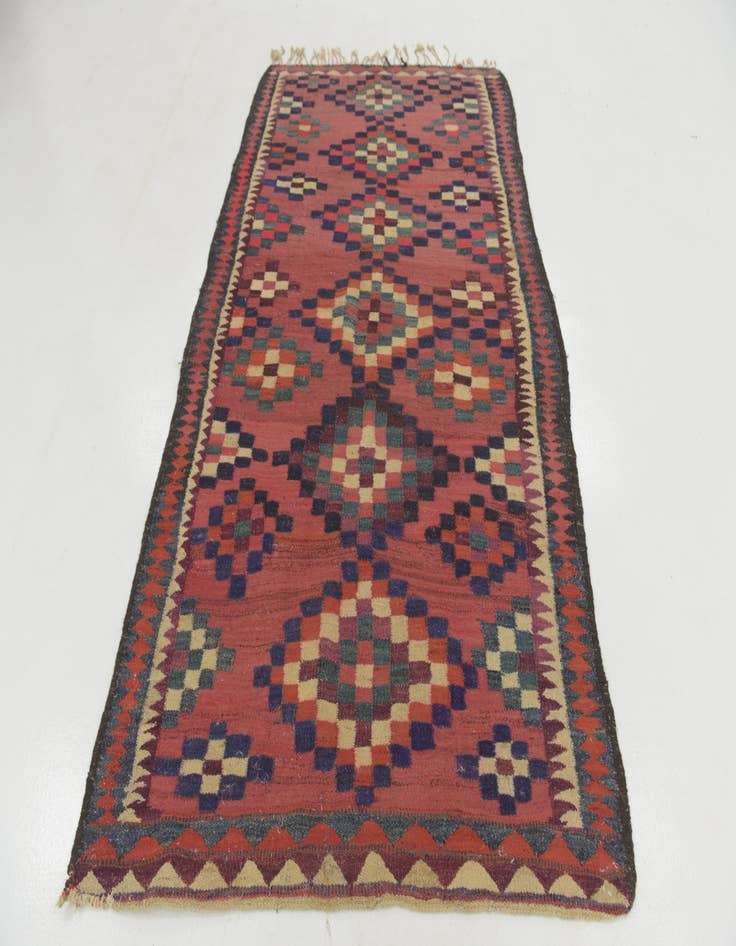 Detail image of  5' x 8' 8  Hand Woven Kilim Fars Wool Rug