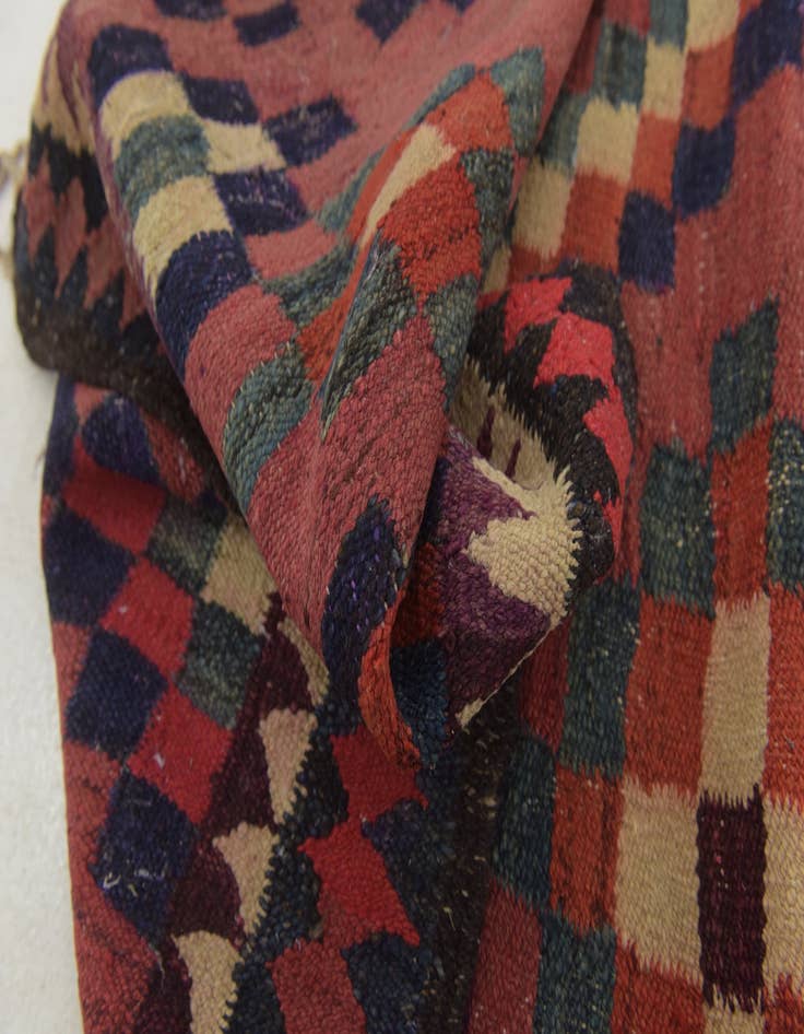 Detail image of  5' x 8' 8  Hand Woven Kilim Fars Wool Rug