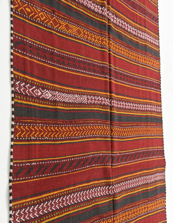 Detail image of  4' 8 x 6' 1  Hand Knotted Kilim Fars Persian Wool Rug