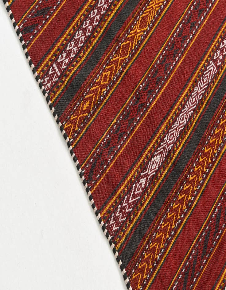 Detail image of  4' 8 x 6' 1  Hand Knotted Kilim Fars Persian Wool Rug