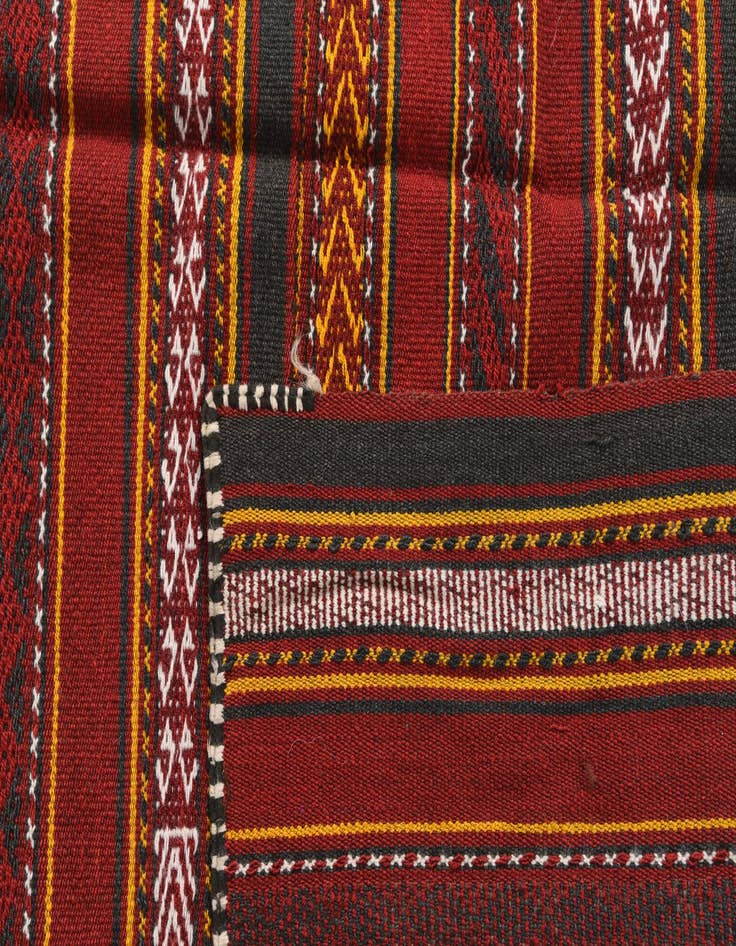 Detail image of  4' 8 x 6' 1  Hand Knotted Kilim Fars Persian Wool Rug