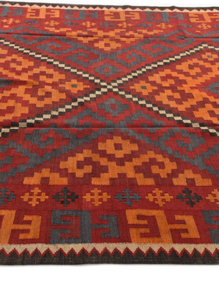 Detail image of  6' 4 x 9' 6  Hand Woven Kilim Fars Wool Rug