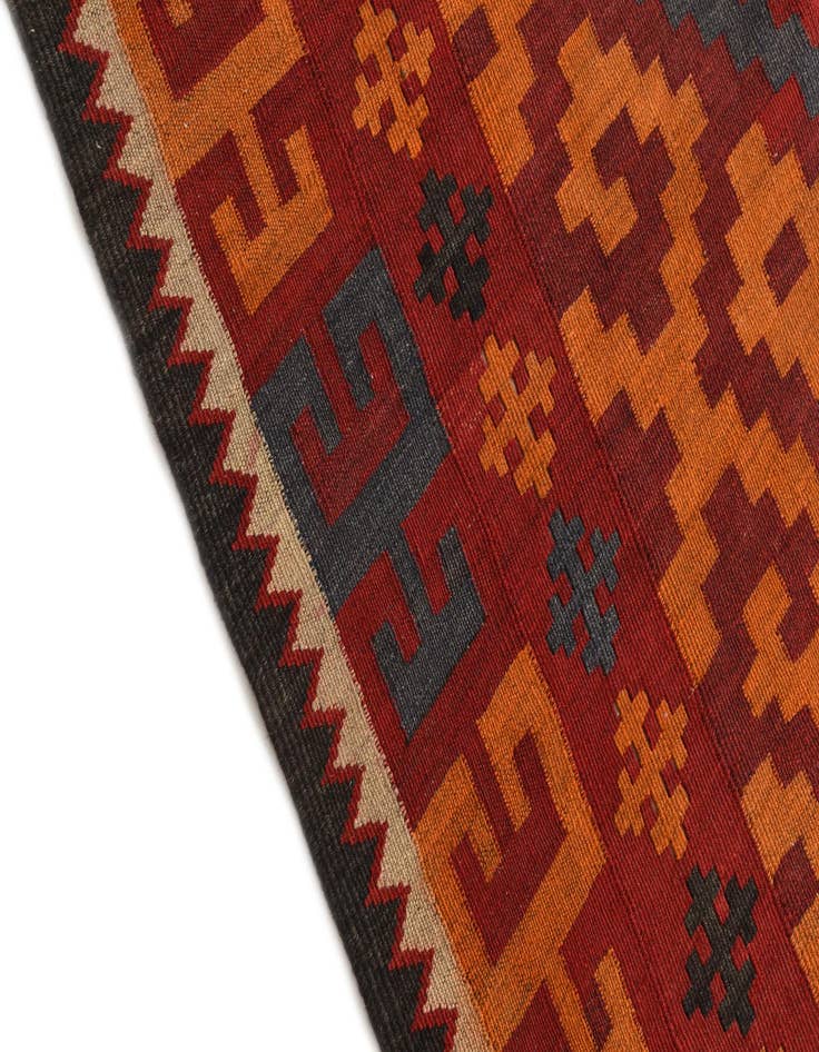 Detail image of  6' 4 x 9' 6  Hand Woven Kilim Fars Wool Rug