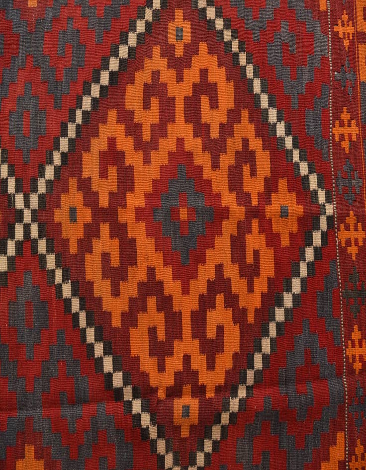 Detail image of  6' 4 x 9' 6  Hand Woven Kilim Fars Wool Rug