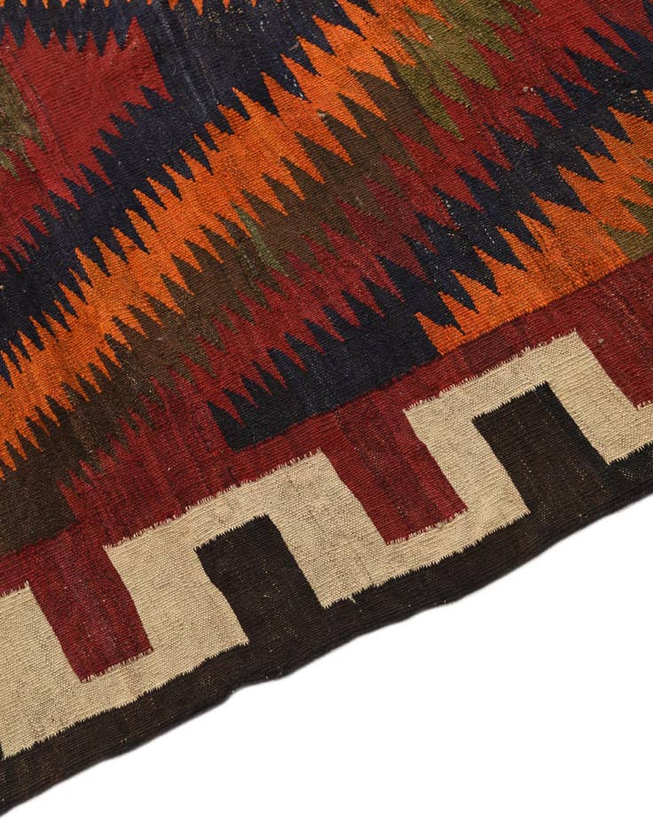 Detail image of  5' 7 x 8' 10  Hand Woven Kilim Fars Wool Rug