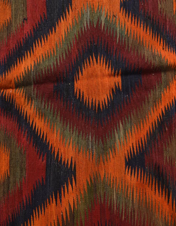 Detail image of  5' 7 x 8' 10  Hand Woven Kilim Fars Wool Rug