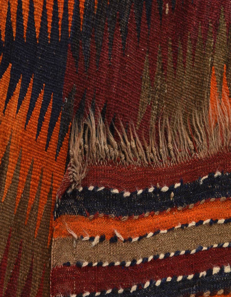 Detail image of  5' 7 x 8' 10  Hand Woven Kilim Fars Wool Rug