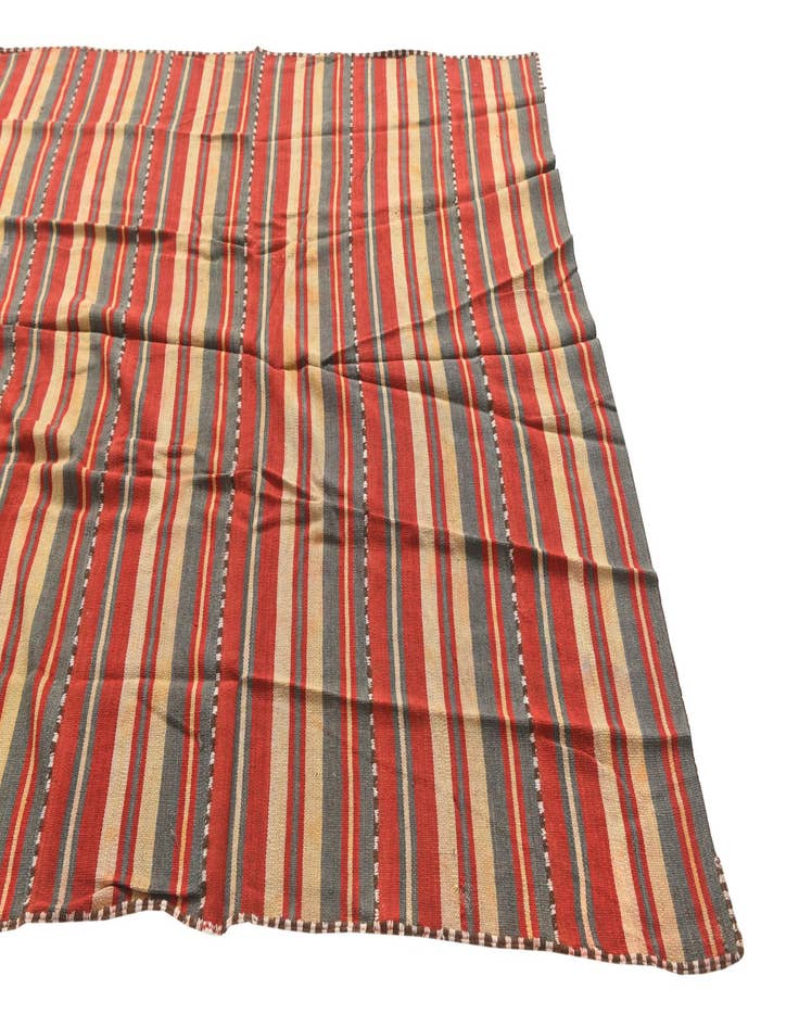 Detail image of  5' 3 x 9' 2  Hand Woven Kilim Fars Wool Rug