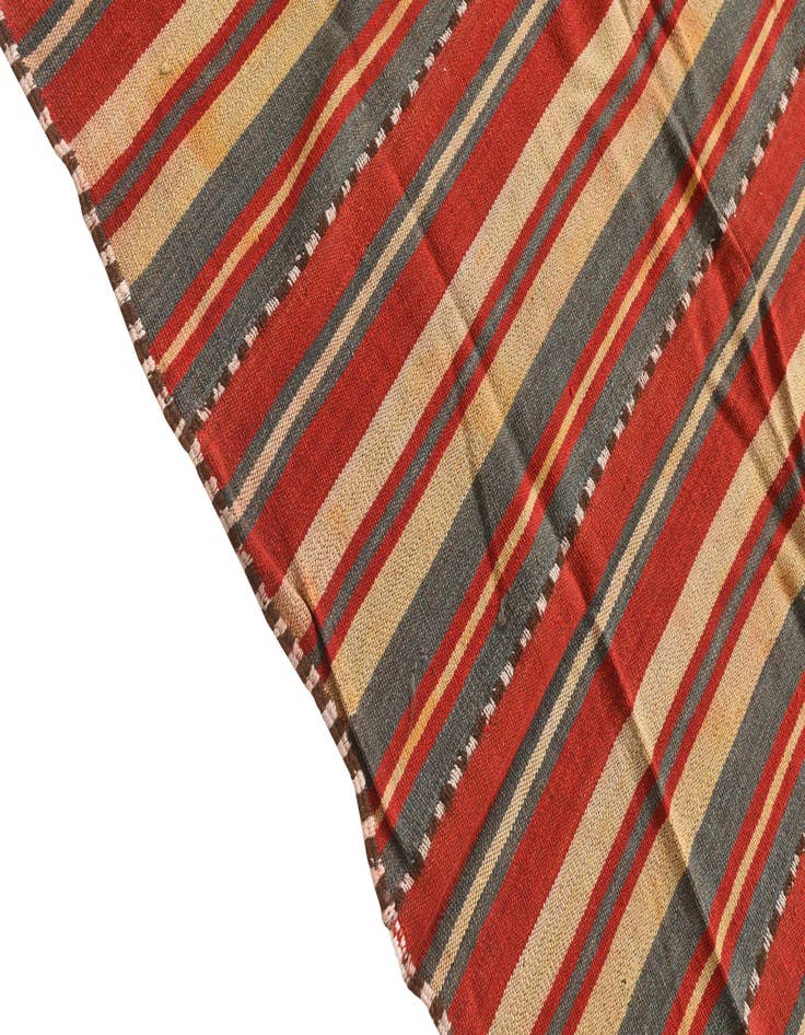 Detail image of  5' 3 x 9' 2  Hand Woven Kilim Fars Wool Rug