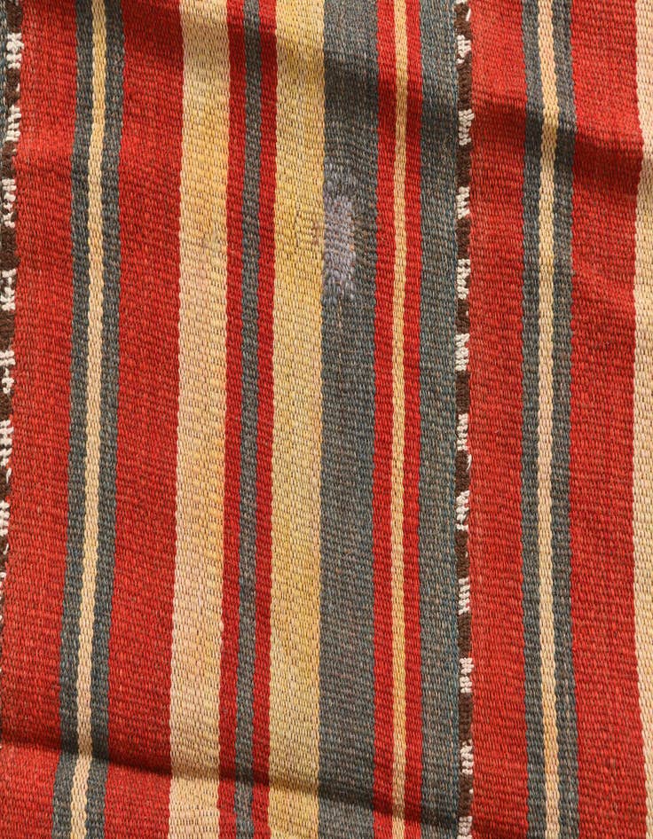 Detail image of  5' 3 x 9' 2  Hand Woven Kilim Fars Wool Rug