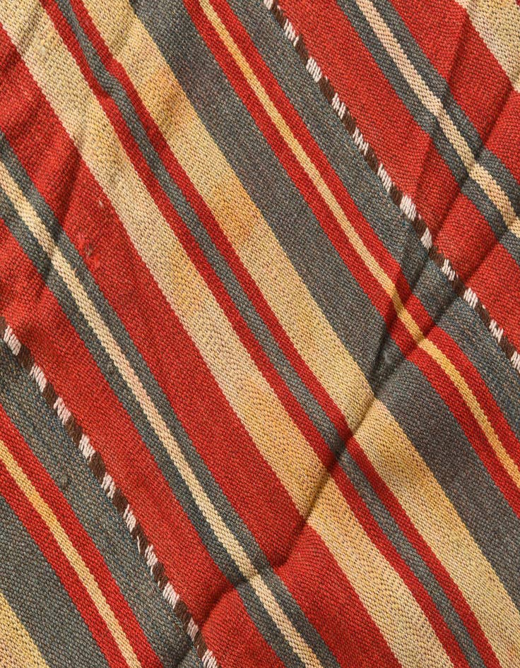 Detail image of  5' 3 x 9' 2  Hand Woven Kilim Fars Wool Rug