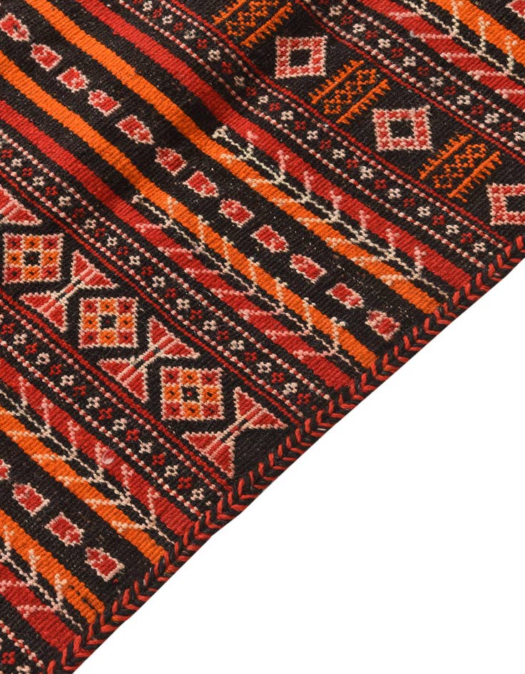 Detail image of  4' 9 x 9' 2  Hand Woven Kilim Fars Wool Rug