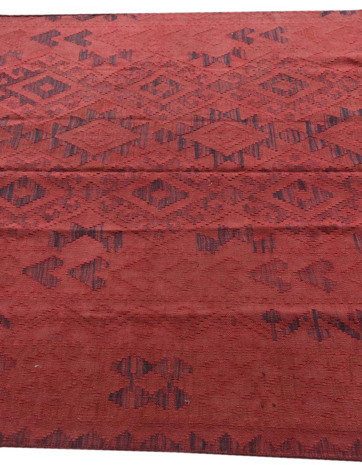 Detail image of  4' 10 x 8'  Hand Woven Kilim Fars Wool Rug