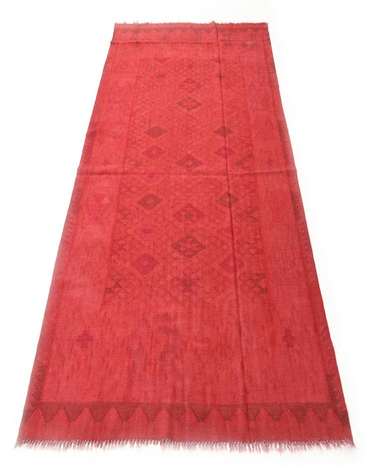 Detail image of  5' 4 x 8'  Hand Woven Kilim Fars Rug