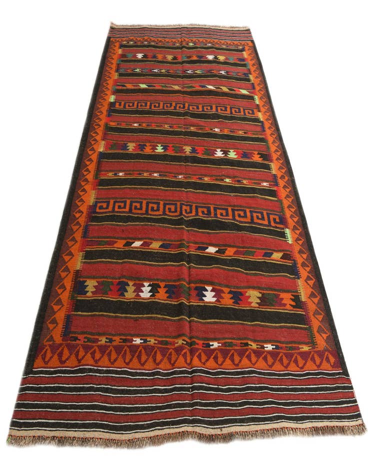 Detail image of  6' x 9' 9  Hand Woven Kilim Fars Wool Rug