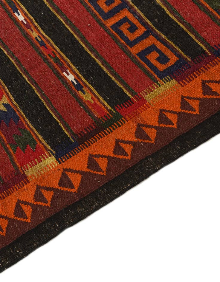 Detail image of  6' x 9' 9  Hand Woven Kilim Fars Wool Rug