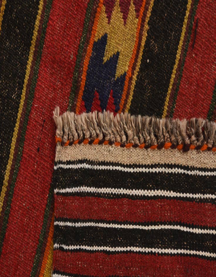 Detail image of  6' x 9' 9  Hand Woven Kilim Fars Wool Rug