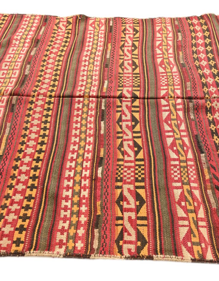Detail image of  5' 5 x 10' 3  Hand Woven Kilim Fars Wool Rug