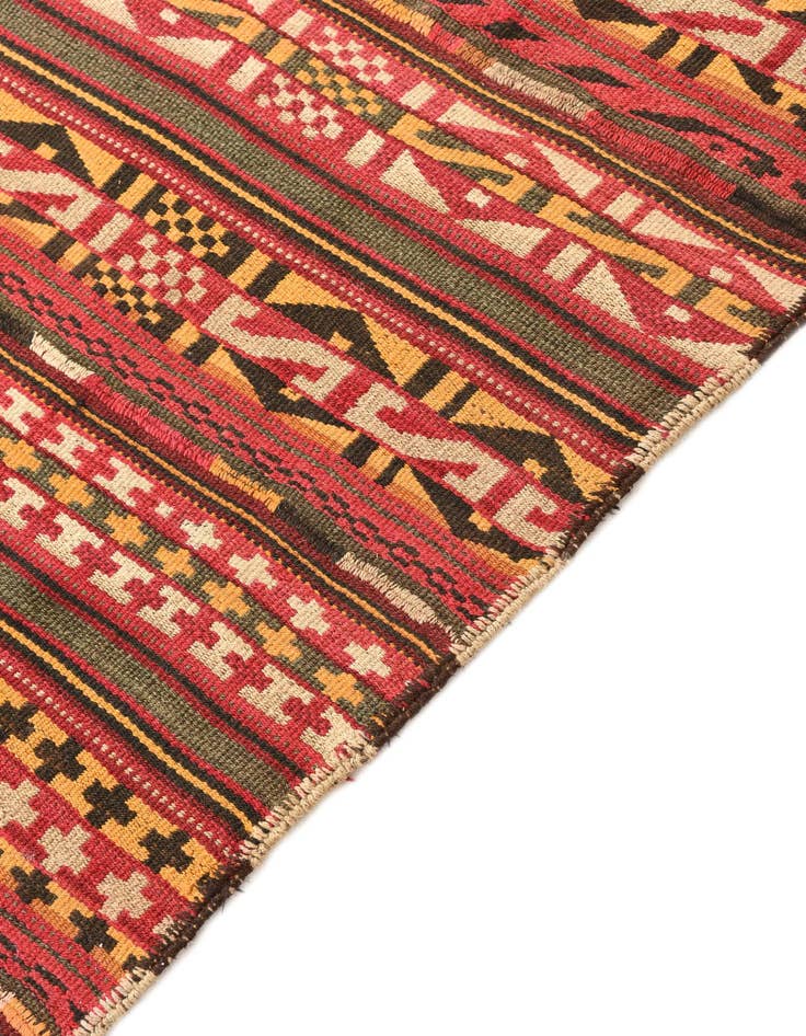 Detail image of  5' 5 x 10' 3  Hand Woven Kilim Fars Wool Rug