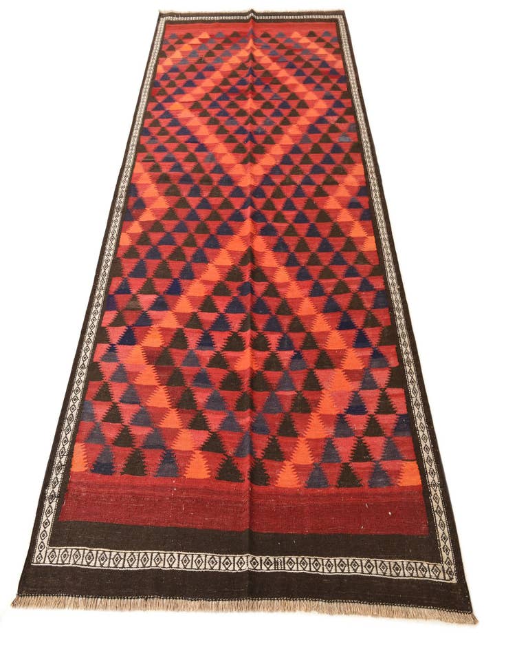 Detail image of  5' x 8' 10  Hand Woven Kilim Fars Wool Rug