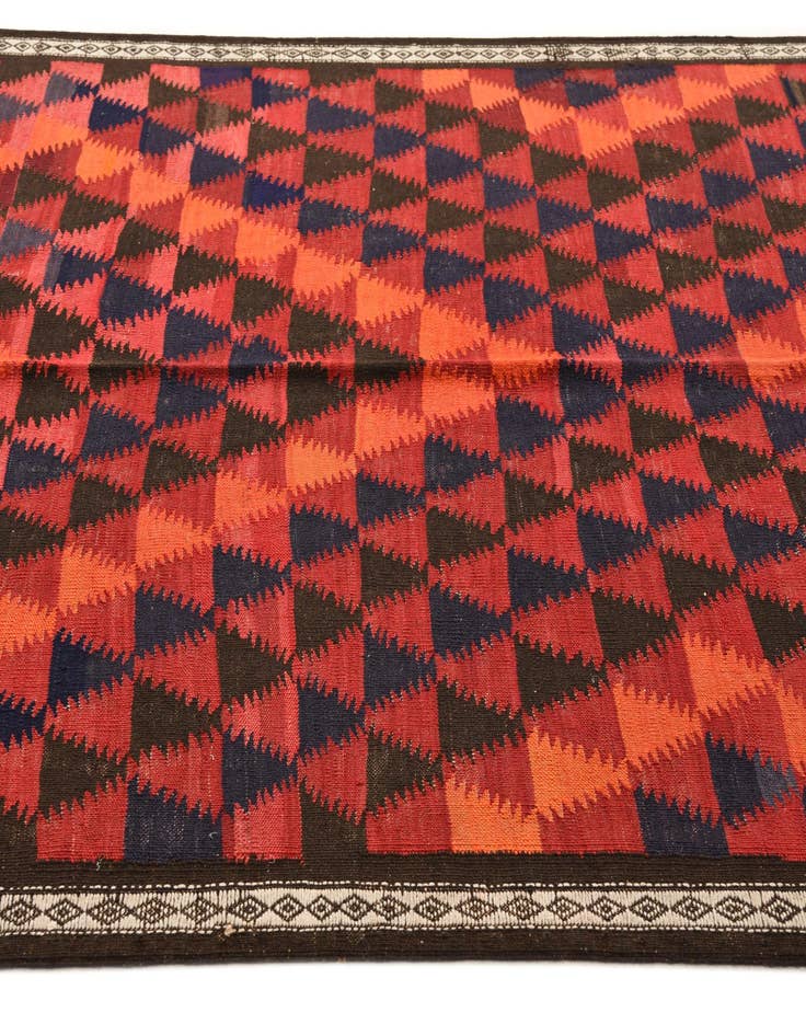 Detail image of  5' x 8' 10  Hand Woven Kilim Fars Wool Rug