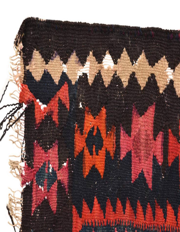 Detail image of  4' 5 x 8'  Hand Woven Kilim Fars Wool Rug
