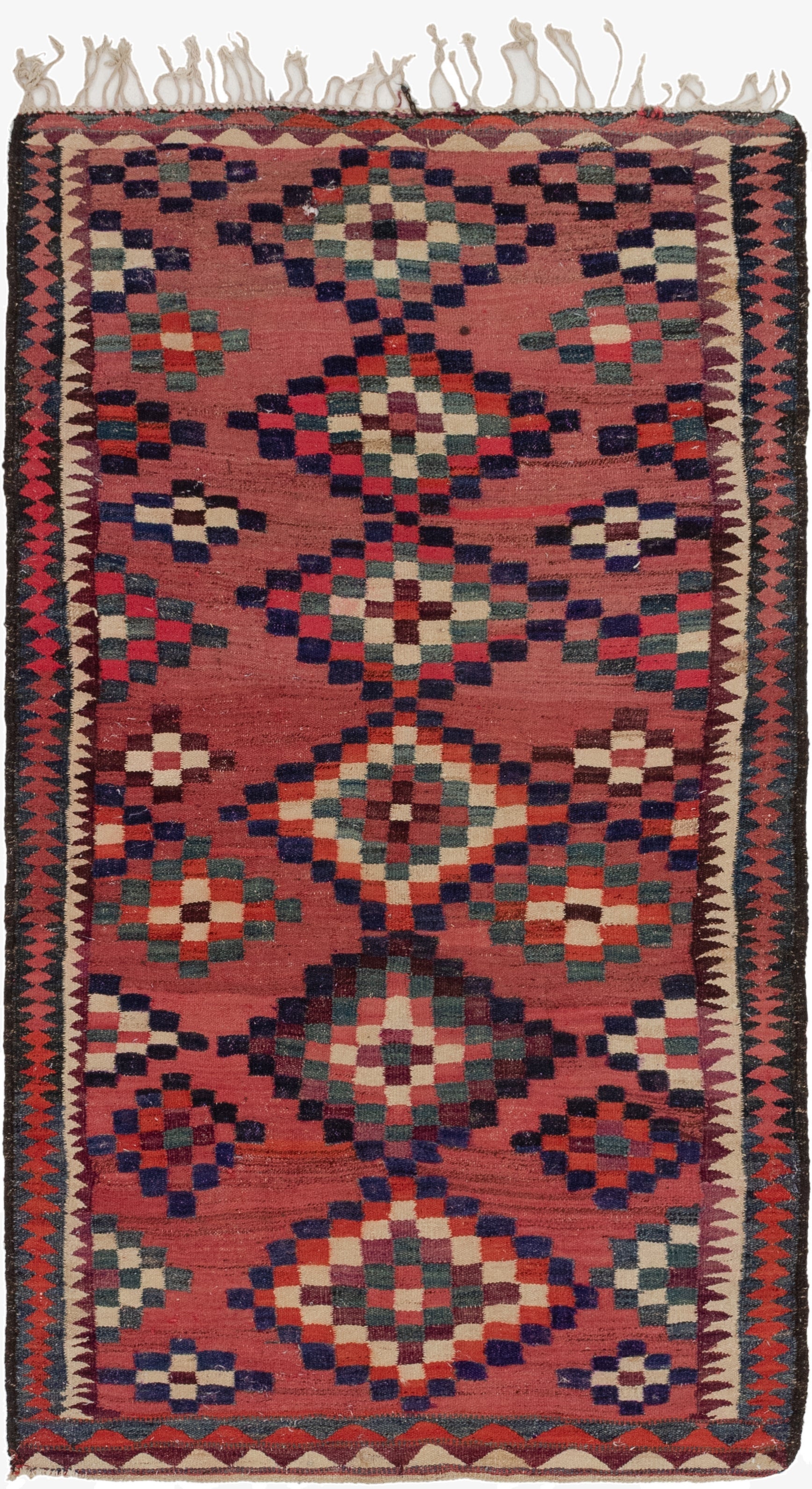  5' x 8' 8  Hand Woven Kilim Fars Wool Rug