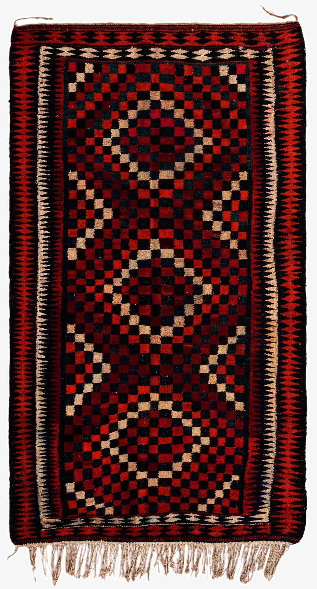  5' x 8' 7  Hand Woven Kilim Fars Wool Rug