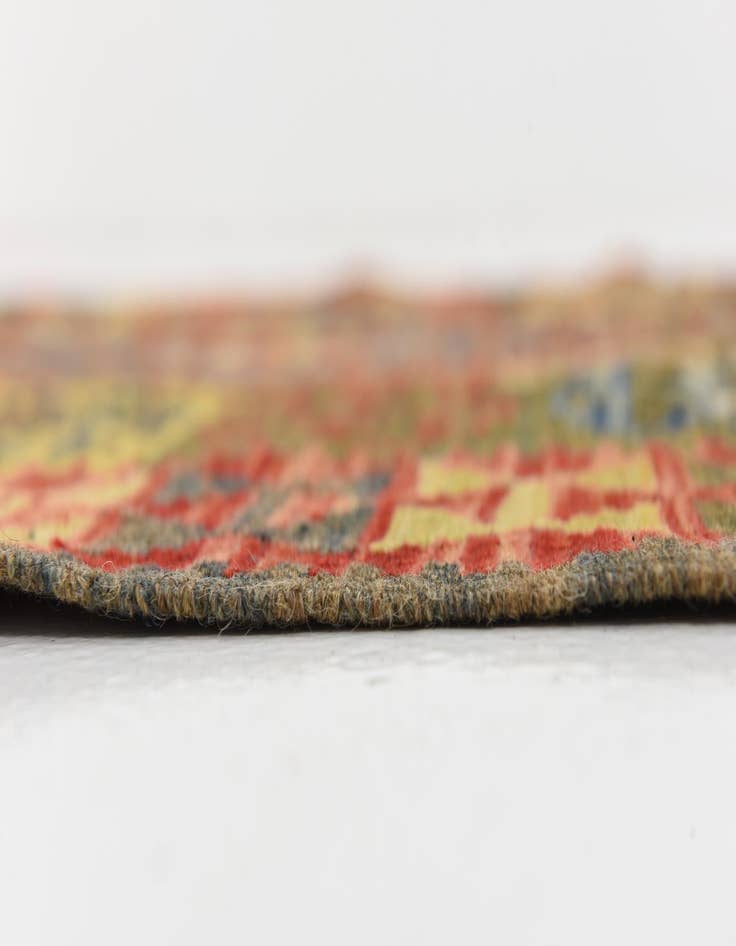 Detail image of  3' 6 x 6' 5  Hand Woven Kilim Maymana Wool Rug
