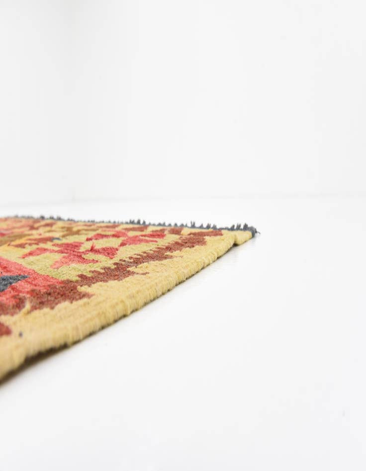 Detail image of  3' 3 x 6' 5  Hand Woven Kilim Maymana Wool Rug